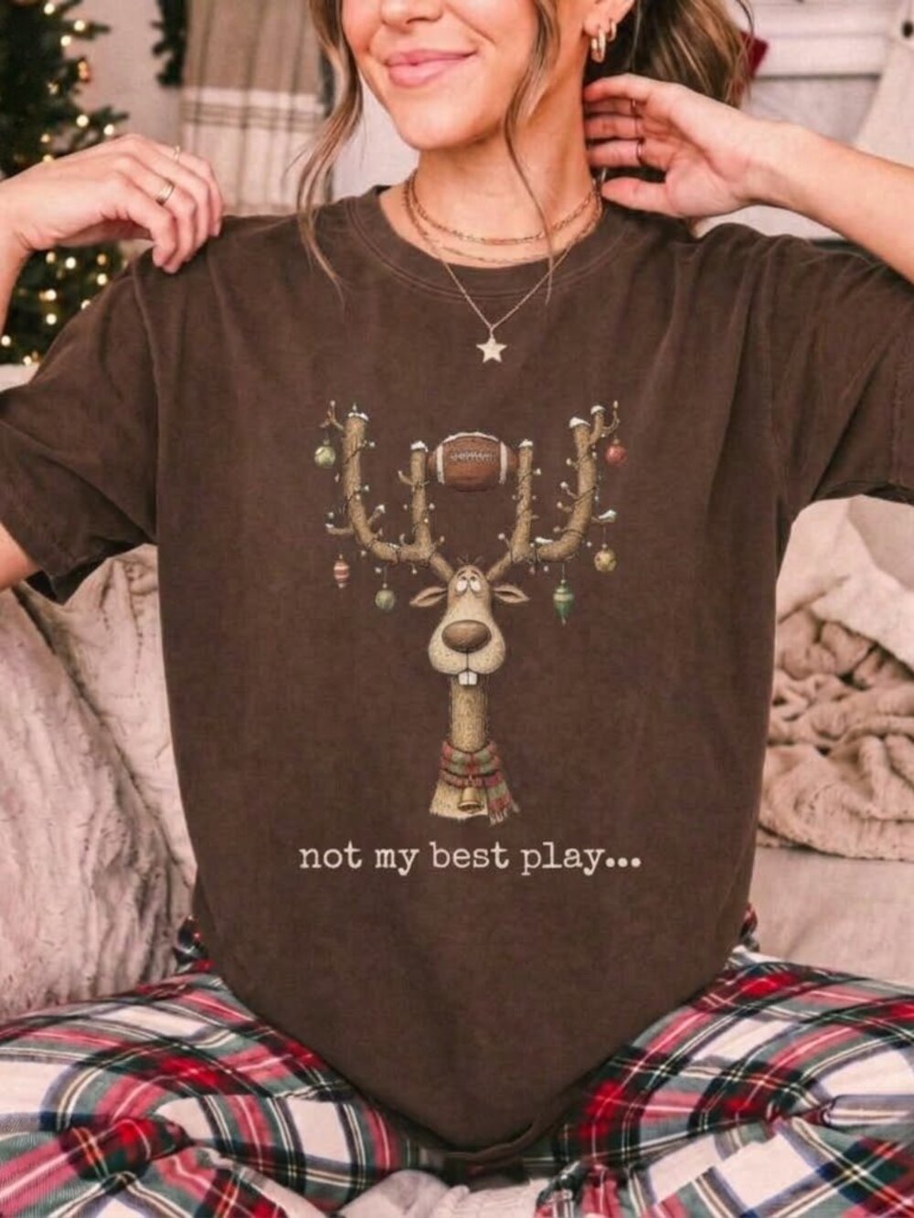 Not My Best Play Shirt, Funny Reindeer Christmas Shirt